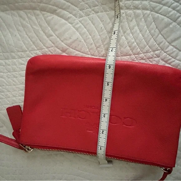 Coach Red Crossbody Bag Sleek Modern Design - Picture 9 of 15